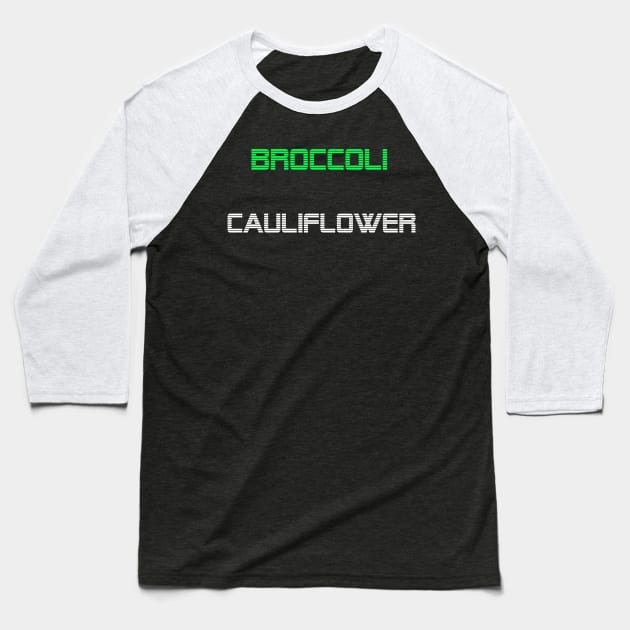 Broccoli Cauliflower Baseball T-Shirt by Imutobi